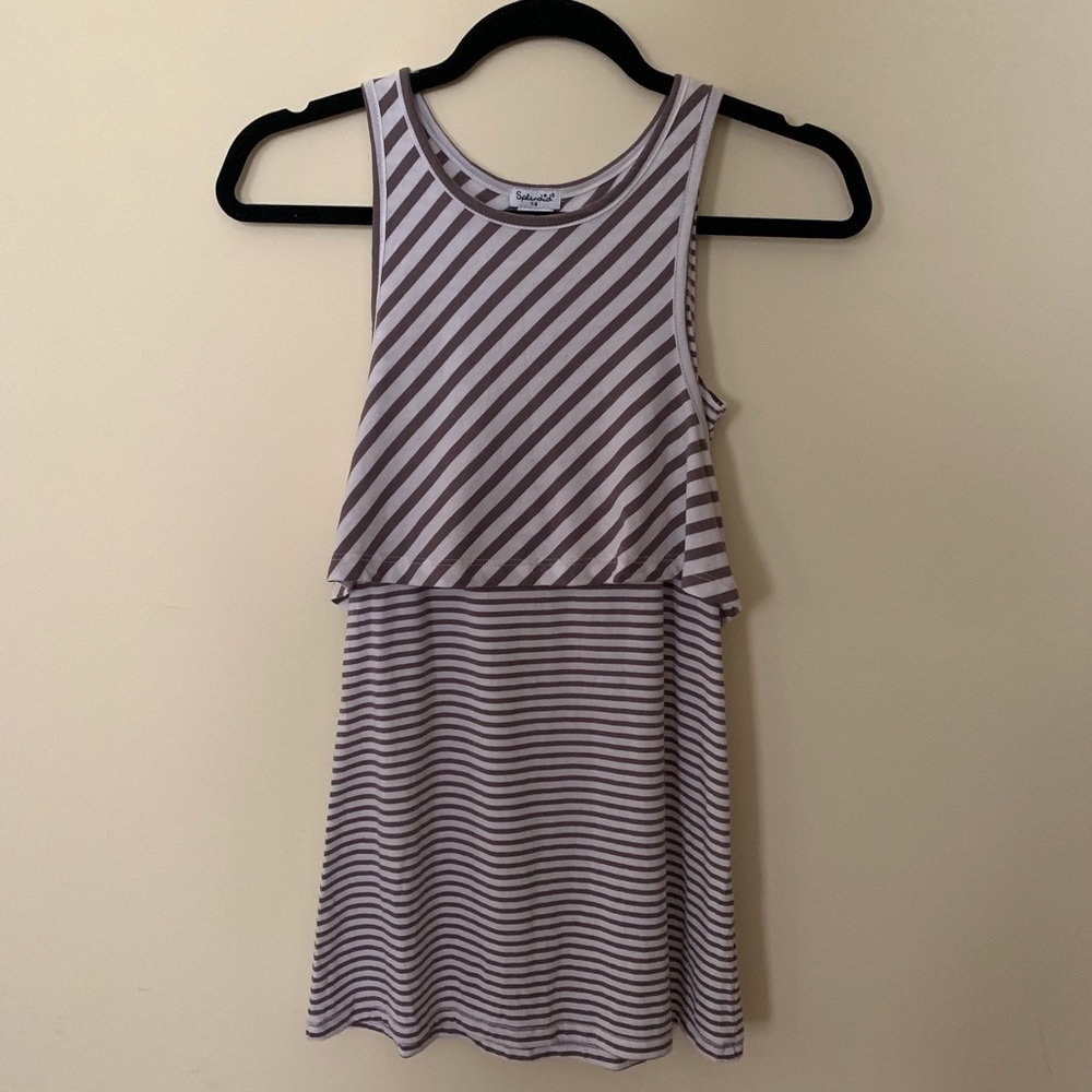 Splendid Layered Striped Tank Medium